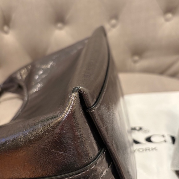 Coach Juliet Pewter Glazed Shoulder Bag - Picture 5 of 6